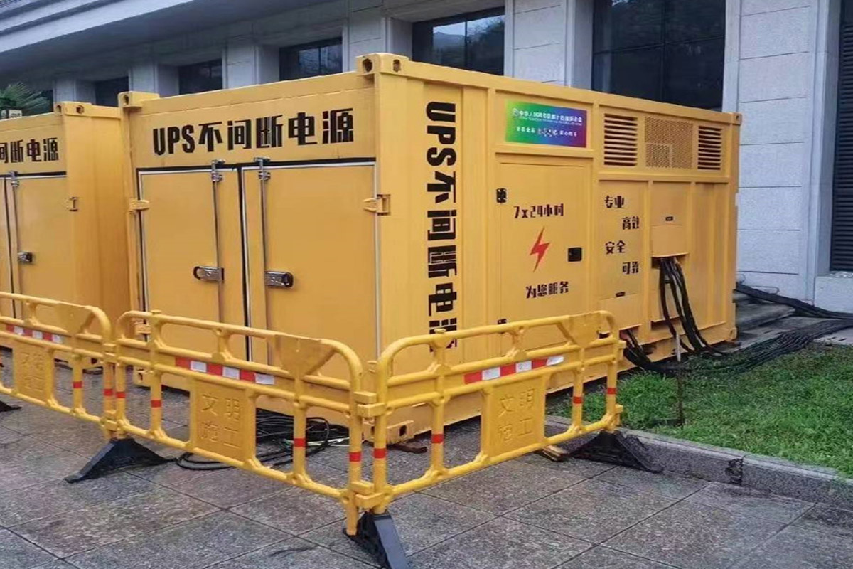 营口发电机租赁施工现场