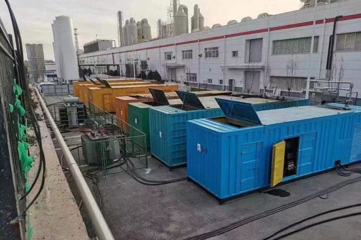 营口发电机租赁施工现场